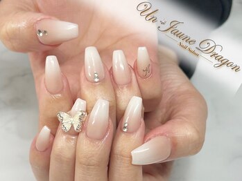 アン ジョーヌドラゴ/【自爪ネイル】ホワイトグラデ