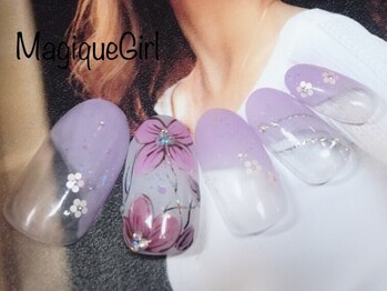 マジックガール 津田沼店(MagiqueGirl)/【お花ネイル】
