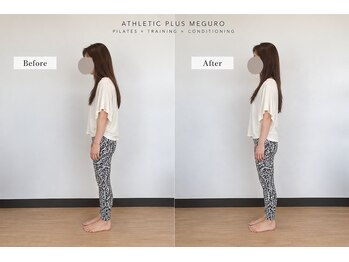 アスレチックプラス 目黒/BeforeAfter 猫背・巻き肩改善