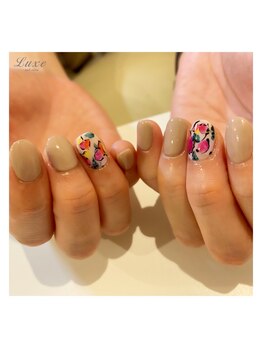 ネイルサロンリュクス (nailsalon Luxe)/手書きアート