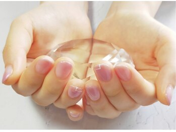 フレイムス アイラッシュ アンド ネイル(FRAMES)/ニュアンスピンク×ラインアート