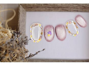 ネイルサロン ファストネイル サクラス戸塚店(FASTNAIL)/冬フット　キラキラ　【11574】