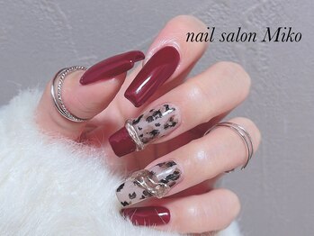 ミコ(Miko)/冬デザイン ヒョウ柄