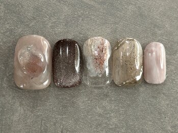 カラネイル 南森町店(calla nail)/品のある キラキラ