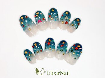 エリクサーネイル 心斎橋(Elixir Nail)の写真/上品で大人可愛いデザイン多数♪シンプルなワンカラーでも豊富なカラー展開☆信頼と実績の大型人気サロン♪