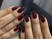 ミネットネイル 池袋(Minette nail)/深みボルドと美フォルムオーバル