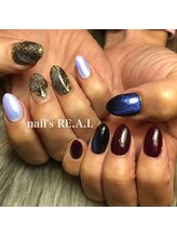 ネイルズリアル 倉敷(nail's RE.A.L)/ちぐはぐネイル