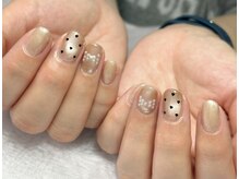 エムフローレ(M flore)/ハート&リボンネイル