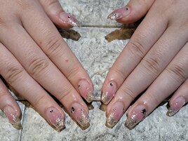 【スカルプ】シンプルラメグラ