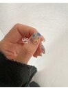 ふわっとしたしたお花ネイル