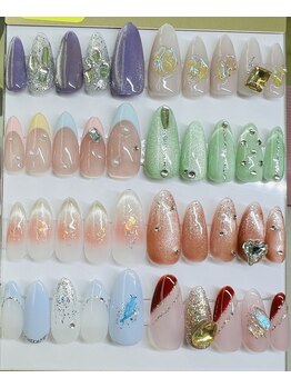 夏目ホワイトニングアンドネイル(夏目WHITENING＆NAIL)/サンプルネイル￥4500から