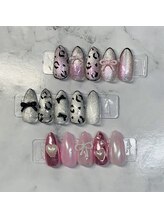 ホワイトネイル(White Nail)/韓国の透明ホログラム