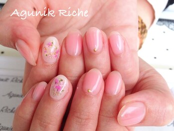 アグニークリッシェ(Agunik Riche)/【押し花ネイル】