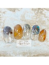 ネイルサロン クイル(QUILL)/８月シースルー（３）