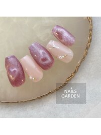 マグネットハートネイル