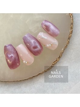 ネイルズガーデン(NAILS GARDEN)/マグネットハートネイル