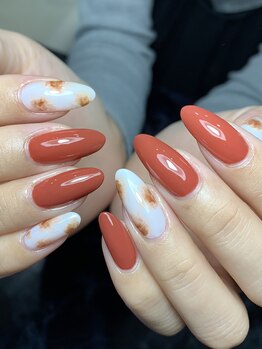 レディグリッター(Lady glitter)/オレンジ系レッド×ニュアンス