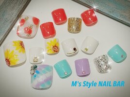 フットジェルサンプルアート☆