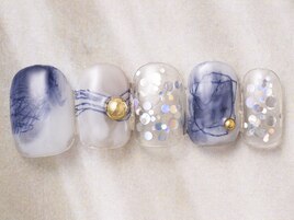 【Yuka.t】クリア夏ネイル