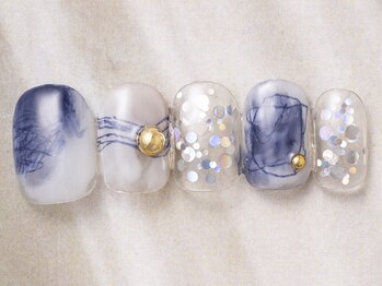 アイネイルズ 天神今泉店(I-nails)/【Yuka.t】クリア夏ネイル