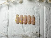 ブリスフルハピネス(Blissful happiness)/定額ネイル（simple）夏ver.