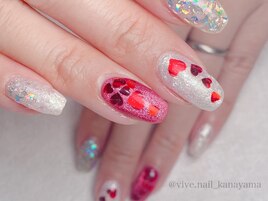 ハートホロネイル☆