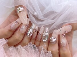 大人ピンクネイル