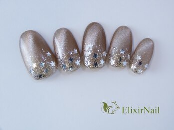 エリクサーネイル 長堀橋(Elixir Nail)/定額aシンプル/クーポン使用