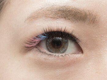 リベロ アイラッシュ(Libero Eyelash)の写真/全10色!!シングルラッシュ【カラーエクステ変更無料】人気のブラウンカラーを入れれば外国人風に♪