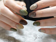 ワイネイル(Y.nail)/秋先取りニュアンスデザイン