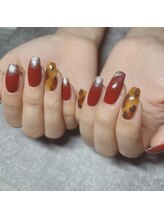 リブ(Lib)/こっくり秋カラー/爪先アート