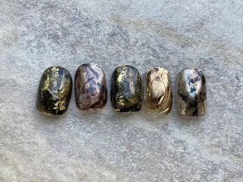 グラッドネイル 銀座店(GLAD nail)/メタリックニュアンスネイル