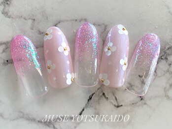 ミューズ MUSE 四街道大日店/ラメグラホロフラワー春カラー