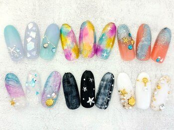 ネイルエイム(Nail eim)/夏★リゾート★ニュアンス★マグ
