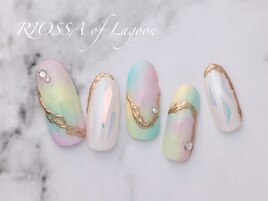 ニュアンスレインボーネイル