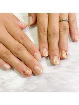 ワンカラーに和柄をプラス♪