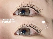 ラルジュヘアイコール(Large hair equal)の雰囲気（【大人気★まつげパーマ】うる艶束感仕上げ♪）