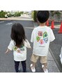 たんぽ美容整体 池袋店&nbsp;長男、長女はUNIQLOのUT、お揃いのシャツがお気に入り！