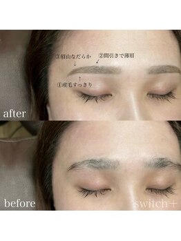 スイッチプラス(switch+)/-女性眉毛スタイリング-