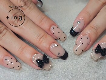 イング(+ Ing)の写真/【12：00～22：00営業】長さだしこそ!!フォルム重視のネイル上級者さんが多数◎亀裂補強もお任せ下さい◎