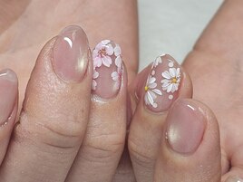 桜&マーガレット