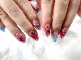 押し花ネイル｜持込アート