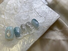 夏ニュアンスネイル