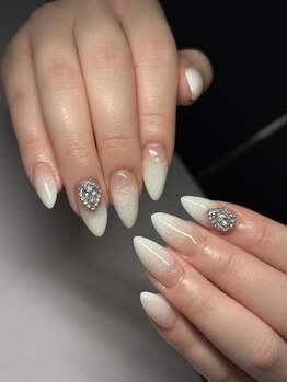 エクアネイルズ(Akuwa nails)/ショートスカルプ◆ラメグラ