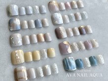 アバネイル アクア 千種店(AVANAIL AQUA)の雰囲気（フットネイルサンプルも豊富◎フルオーダー・同時施術も可能です）