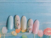 ネイルサロン&スクール ジーナ(GINA)/縦グラデパステルカラー