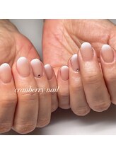 クランベリーネイル 代官山 恵比寿(cranberry nail)/ホワイトグラデーション