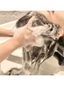 【ヘッドスパ】しゅわしゅわspa 頭ツボ揉みほぐし＋頭皮のエイジングケア付