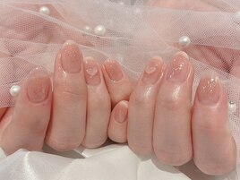 チークデザイン＋クリアハート