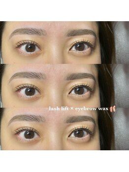 フィーユ(feey)/set まつ毛パーマ×eyebrowwax